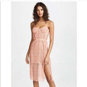 NWT For Love and Lemons Lace Midi Dress
